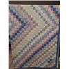 Image 4 : Vintage Patchwork Quilt-Squares 1.5"x1.5"-Large Size-80"x136"