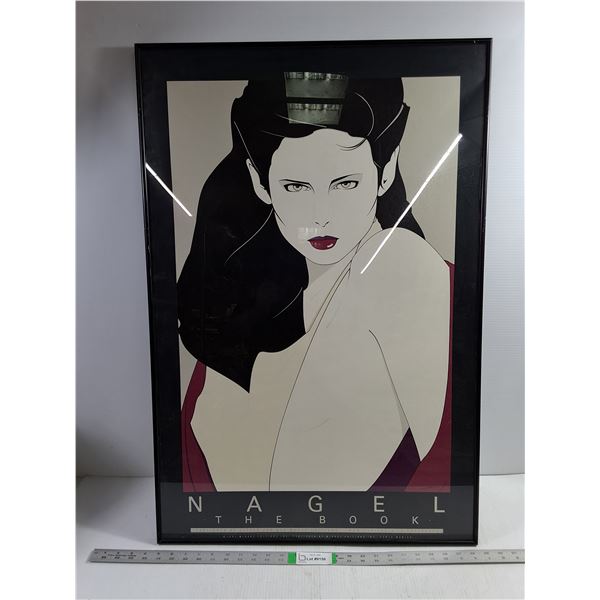  The Book  1981 Lithograph Poster by Patrick Nagel-24 x36 , Pickup Only