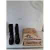 Image 1 : Black Cowboy/Biker Boots Size 10 1/2 Men's NIB With Box