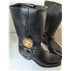 Image 2 : Black Cowboy/Biker Boots Size 10 1/2 Men's NIB With Box