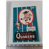 Image 2 : Saskatoon Quakers Hockey Schedule Book 1967-1968