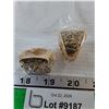 Image 2 : (2)?Size 11 Gold-Toned Toronto Blue Jay Championship Ring Replicas Cannot Authenticate
