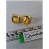Image 4 : (2) Gold-Toned Replica NHL Hockey Championship Rings, Sizes 11 and 10 Maple Leaves
