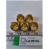 Image 4 : (5) Gold-Toned Replica NHL Hockey Oilers Championship Rings, (3) Sizes 11 and (2) 10