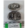 Image 2 : (2) Belt Buckles, Degelmen 25th and Heavy Equipment Operator