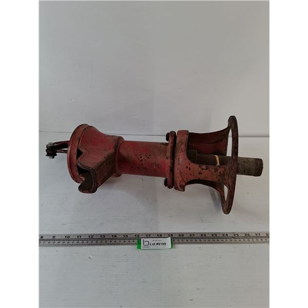 Red Iron Hand Pitcher Pump, Pickup Only