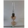 Image 1 : Aladdin Lincoln Drape Kerosene Oil Lamp Model B Nu-Type Light Pink