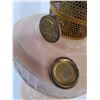 Image 6 : Aladdin Lincoln Drape Kerosene Oil Lamp Model B Nu-Type Light Pink