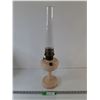 Image 1 : Aladdin Lincoln Drape Kerosene Oil Lamp Model B Nu-Type Light Pink