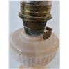 Image 4 : Aladdin Lincoln Drape Kerosene Oil Lamp Model B Nu-Type Light Pink