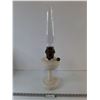 Image 1 : Aladdin Lincoln Drape Kerosene Oil Lamp Model B Nu-Type White