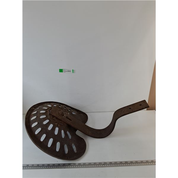 Cast-Iron Tractor Seat with Mounting Bracket