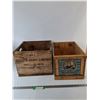 Image 1 : *(2) Wooden Crates, Cranberries, Bell's Dairy As-Is No Shipping,  14"x14"x11" & 11"x17"x10"