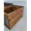 Image 2 : *(2) Wooden Crates, Cranberries, Bell's Dairy As-Is No Shipping,  14"x14"x11" & 11"x17"x10"