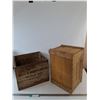 Image 6 : *(2) Wooden Crates, Cranberries, Bell's Dairy As-Is No Shipping,  14"x14"x11" & 11"x17"x10"