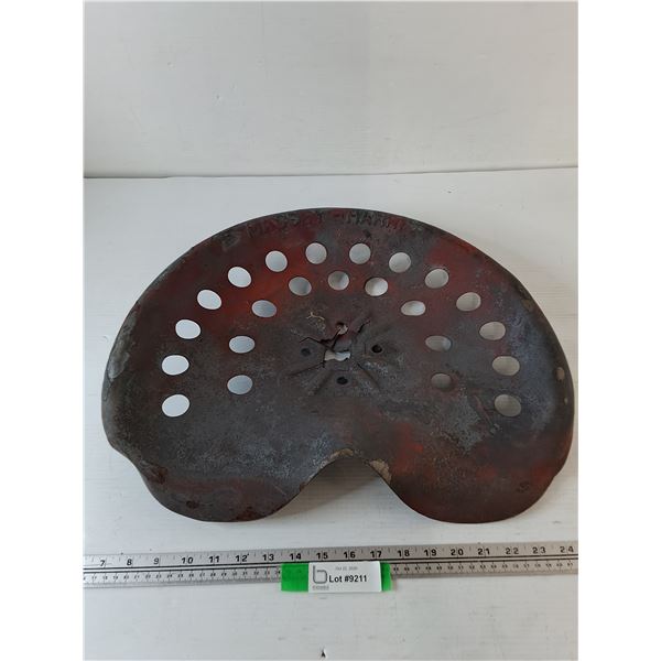 Vintage Massey Harris Farm Machinery Tractor Seat