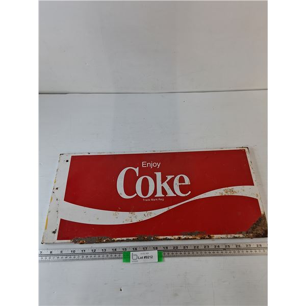 Coca-Cola Enjoy Coke Sign 22 1/4  x 10 1/4  As-Is