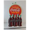 Image 1 : Ice Cold Coca Cola Served Here Circular Sign With Bottles