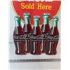 Image 3 : Ice Cold Coca Cola Served Here Circular Sign With Bottles