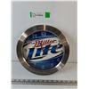 Image 1 : Miller Lite Analog Wall Clock Untested As-Is