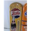 Image 3 : Pepsi-Cola and Gulf Gas/Motor Oil/Service MetalWall Mounted Thermometers