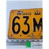Image 2 : Ontario License Plate 1942 As-Is