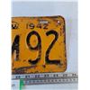 Image 3 : Ontario License Plate 1942 As-Is