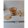 Image 1 : Pepsi Paperboard Bucket with Lid and Pepsi-Cola Paper Drink Cup  As-Is