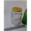 Image 2 : Cheese Whiz Glass Jar, (3) Soda Bottles, (2) Canada Dry, (1) Kik Cola
