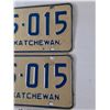 Image 3 : Pair of Saskatchewan License Plates 1976