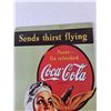 Image 2 : Coca-Cola Sends Thirst Flying Metal Wall Sign 8" x 11 3/4"