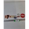 Image 1 : Ohio Lottery Keychain, (2) Coca-Cola Pins, (1) Coca-Cola Keychain, (1) Employee Badge