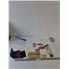 Image 1 : Small Scale Model Teeth, Lenzo Rub for Glasses, Sewing Needles,Ration Coupon Book, Apache Tear Rock