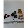 Image 1 : (2) Amp Gauges, (1) Water Temp Gauge, Chevrolet Flags Emblem, Four Wheel Brakes Triangle