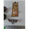 Image 4 : (2) Amp Gauges, (1) Water Temp Gauge, Chevrolet Flags Emblem, Four Wheel Brakes Triangle