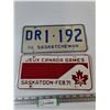 Image 1 : (2) License Plates, Canada Games Saskatoon February 1971, 1976 Saskatchewan