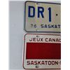 Image 2 : (2) License Plates, Canada Games Saskatoon February 1971, 1976 Saskatchewan