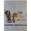 Image 1 : Spring Balance Hanging Scale, Coca Cola Tin, Soft Plastic Ruler, Sasktel Phone Number Book, GoodYear