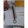 Image 4 : Spring Balance Hanging Scale, Coca Cola Tin, Soft Plastic Ruler, Sasktel Phone Number Book, GoodYear