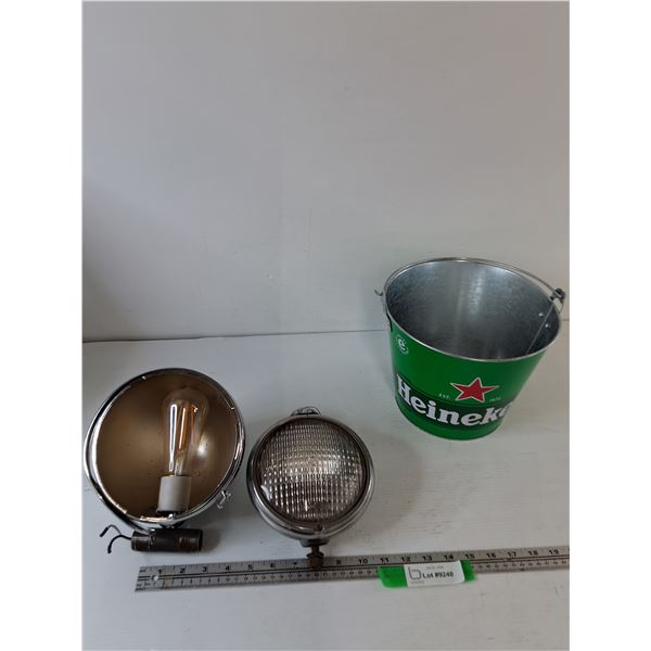 Heineken Bucket, (2) Car Spotlights