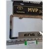 Image 3 : (1) Toyota License Plate Advertisement, (2) License Plate Frames, ENS and BMW Subaru