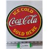 Image 1 : Ice Cold Coca Cola Served Here Circular Sign