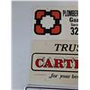 Image 4 : (3) License Plate Advertisements- Optimist Club, Trust Carter, French Natural Gas Service