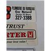 Image 5 : (3) License Plate Advertisements- Optimist Club, Trust Carter, French Natural Gas Service