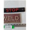 Image 3 : (2) Signs- Allweld and Next Stop