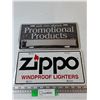Image 1 : (2) Licence Plates- Promotional Products and Zippo Lighters
