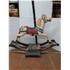 Image 1 : *Wooden Rocking Horse Carousel 65"x18"x64"(cannot ship, damage to neck)