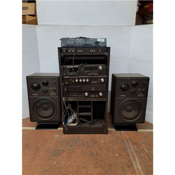 *Vintage Telefunken Hifi Stereo Rack System (Speakers:14 x11 x27 , Stereo:20 x18 x42  ( cannot ship)