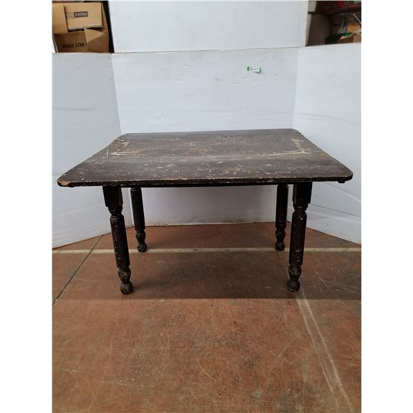 *Vintage Wooden Folding Table 44 x44 x29  (cannot ship)