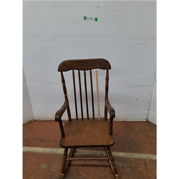*Kids Wooden Rocking Chair 10 x14 x29  (cannot ship)